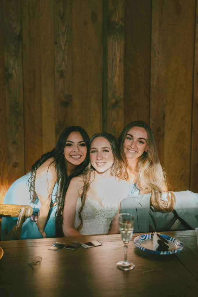 the bride with her girls